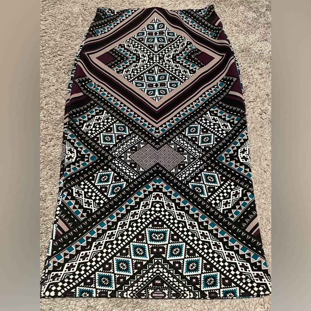 IZ Byer Geometric Pencil Skirt